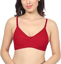 Stylish Multicoloured Cotton Solid Bras Set For Women Pack Of 6-thumb1
