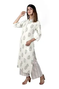 KHUSHI Women Rayon Printed Kurti with Palazzo Set for Women& Girls-thumb2