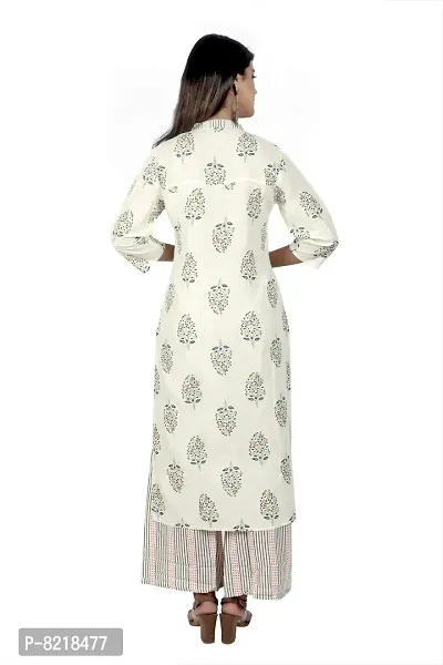 KHUSHI Women Rayon Printed Kurti with Palazzo Set for Women& Girls-thumb2