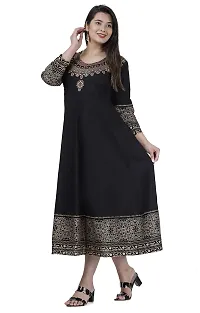 KHUSHI Women Rayon Printed Anarkali Kurti for Women  Girls Party  Festivel Wear-thumb2