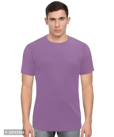 Stylish Solid Polyester Tshirt for Men-thumb0