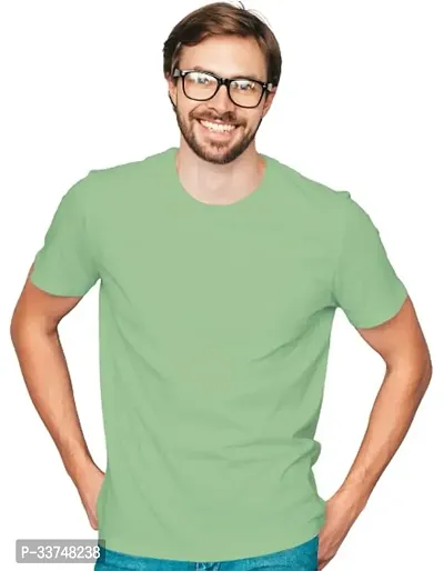 Stylish Solid Polyester Tshirt for Men-thumb0