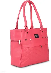 Stylish Pink PU Handbag For Women-thumb2