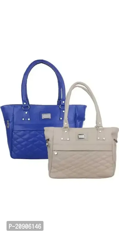 KGN DESIGN Women Shoulder Bags | Purse For Women | Hand Bag for Women |bags for women stylish Combo Pack (Blue  Beige)