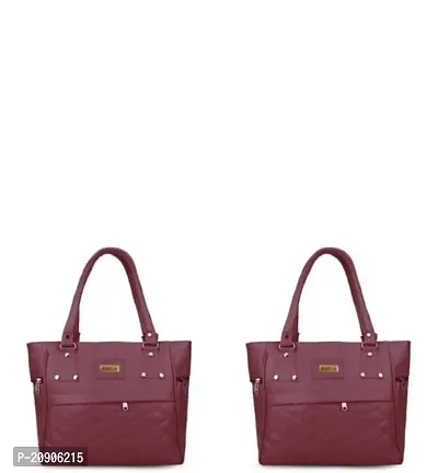 KGN DESIGN Women Shoulder Bags | Purse For Women | Hand Bag for Women |bags for women stylish Combo Pack (Brown) (Pack of 2)-thumb0