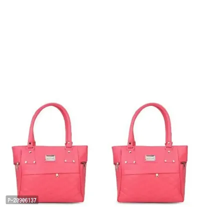 KGN DESIGN Women Shoulder Bags | Purse For Women | Hand Bag for Women |bags for women stylish Combo Pack (Pink) (Pack of 2)-thumb0