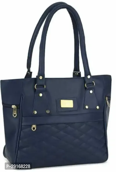 Stylish Blue PU Handbag For Women