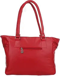 Stylish Red PU Handbag For Women-thumb1