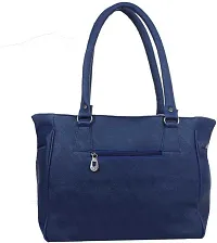 Stylish Blue PU Handbag For Women-thumb1