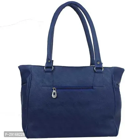 Stylish Blue PU Handbag For Women-thumb2