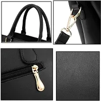 Stylish Black PU Handbag For Women-thumb1