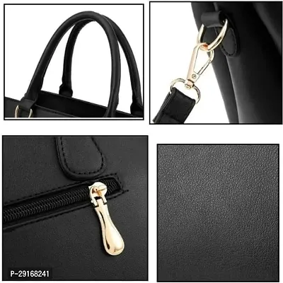 Stylish Black PU Handbag For Women-thumb2