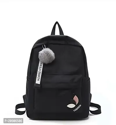 KGN DESIGN Medium Size Fashion Backpack for Girls | Best Gifts for Girls | College Bag for Girls | Stylish Backpack for Women |Stylish Latest Ladies Backpack (Black)