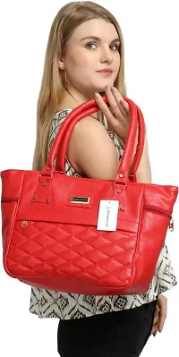 Stylish Red PU Handbag For Women-thumb3