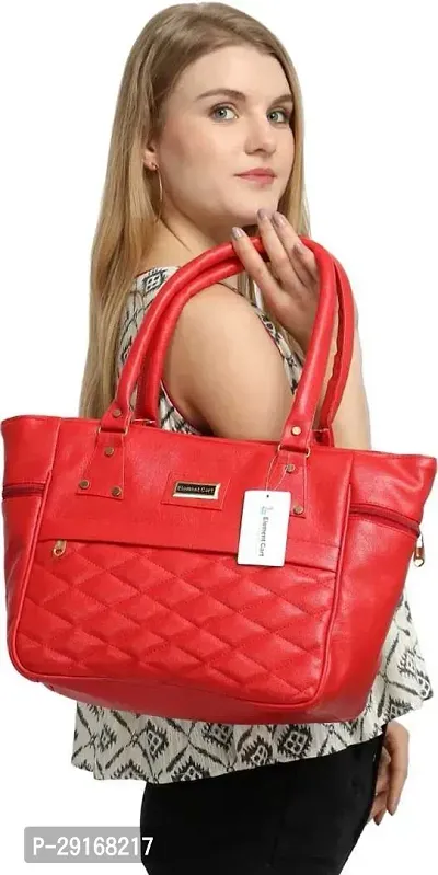 Stylish Red PU Handbag For Women-thumb4