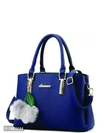 Stylish Maroon Pu Solid Handbags For Women-thumb0