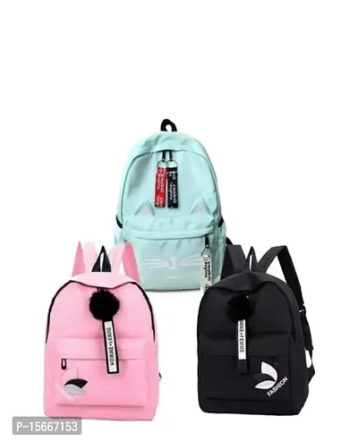 Fashion 3 Pcs Combo Backpack Set for Women and Girls-thumb0