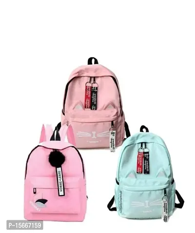 Fashion 3 Pcs Combo Backpack Set for Women and Girls-thumb0