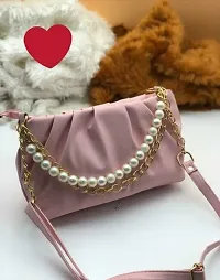 Stylish Women Sling Bag | Fashionable Cross body Sling Bag |Premium Pearl Strap sling bag.-thumb1