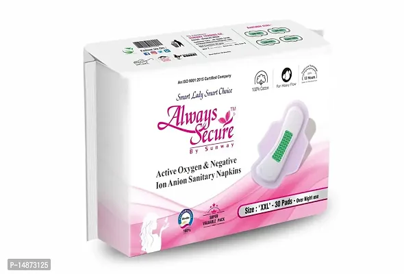 Always Secure Anion Sanitary Pads for Women's (XX-Large, 30 Napkins)