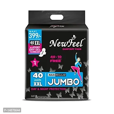 Sanitary Pads for Girls and Women, Soft and Comfortable 310mm XXL (Maxi Regular) Jumbo, 40 Sanitary Pads