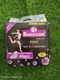 Bonecam Extra Dry Sanitary Pads for Women XXXL Size and Extra Absorbent 40 Pcs (pack of 2)-thumb2