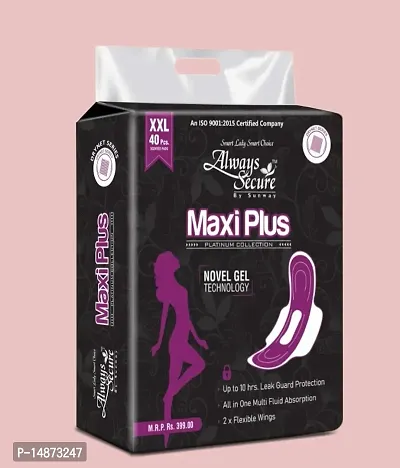 Always Secure maxi plus drynet Sanitary Napkin Pads for women jumbo(pack of 2)-thumb5