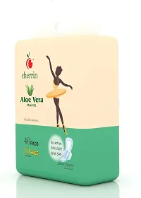 Cherrin Aelowara Secure Aloe Vera Sanitary Napkin, XXL 40 + 10 Pantyliner Jumbo Pack-thumb1