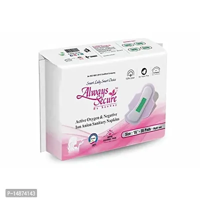 Always Secure Anion Sanitary Pads for Women's (X-Large, 35 Napkins)