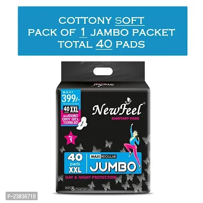 Newfeel cottony Maxi Stay Protected XXL Sanitary Pads - 40 Pads