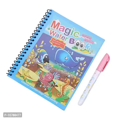 Magic Water Drawing Book, Reusable Coloring Book Drawing Board Toys For Kids pack of 1