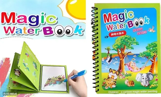 Magic Water Drawing Book, Reusable Coloring Book Drawing Board Toys For Kids pack of 1