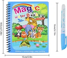 Magic Water Drawing Book Water Painting Coloring Book with Magic Pen For Kids pack of 1-thumb1