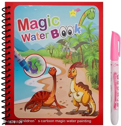 Magic Water Book; Water Drawing Book, Magic book for kids. Reusable Doodle  Book with pen for Kids to Learn and Develop Art Ability.