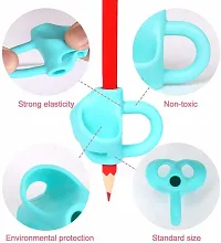 Ultra Soft Silcon Pencil Grip for Kids Handwriting for Pen Gripper Kids Pen Writing Assistant Holders pack of 4-thumb3