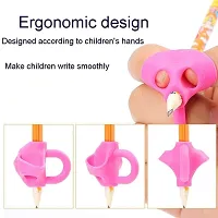 Ultra Soft Silcon Pencil Grip for Kids Handwriting for Pen Gripper Kids Pen Writing Assistant Holders pack of 6-thumb3