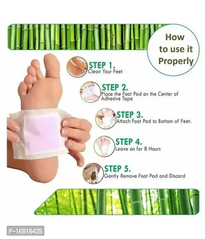 Body Care Pain and Constipation Relief-Relaxing Foot Patch Detox Feet Pad 100% Natural Herb Foot Pads Detox Foot Patch. Pack of 40-thumb3