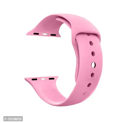 42 / 44 / 45 / 49 MM Soft Silicon Smartwatch Strap For Ultra WATCH, SERIES 8 7 6 5 4 3 2 1 Smart Watch Strap(pink)-thumb0