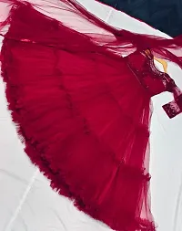 MAROON FLAIRED GOWN-thumb2