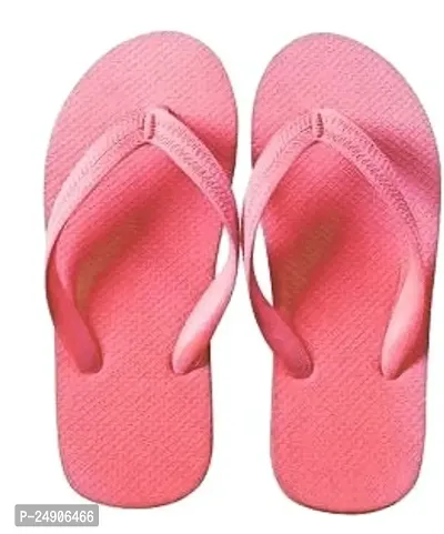 Classic Pink Rubber Slippers For Men
