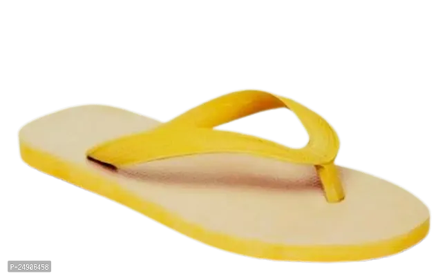 Classic Yellow Rubber Slippers For Men