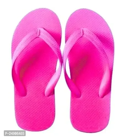 Classic Pink Rubber Slippers For Men