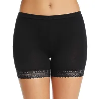 Under Skirt Shorts Safety Pants Soft Stretch Lace Trim Leggings Short Yoga Pants-thumb1