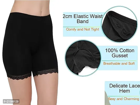 Women Girl Summer Trimmed Lace Under Skirt Shorts Safety Underwear Short  Pants | eBay