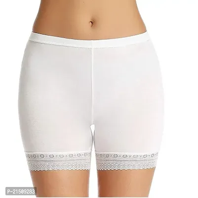 Under Skirt Shorts Safety Pants Soft Stretch Lace Trim Leggings Short Yoga Pants-thumb3