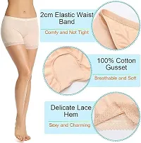 Under Skirt Shorts Safety Pants Soft Stretch Lace Trim Leggings Short Yoga Pants-thumb1