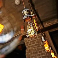 Premium Quality Berbera Edison Tungsten Filament Antique Glass Light Bulbs Vintage Base E27 Bulb Yellow Light For Home Decoration, Living Room, Hall, Balcony, Restaurant Bar Lighting Pack Of 3-thumb3