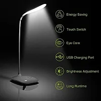 Premium Quality Veemizo Study Lamp Rechargeable Touch On Off Switch Student Study Reading Dimmer Led Desk Lamp White-thumb1