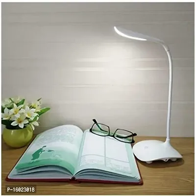 Premium Quality Study Lamp Rechargeable Led Touch On Off Switch Student Study Reading Dimmer Led Table Lamps White Desk Light Lamp White-thumb0