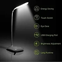 Premium Quality Study Lamp Rechargeable Led Touch On Off Switch Student Study Reading Dimmer Led Table Lamps White Desk Light Lamp White-thumb1